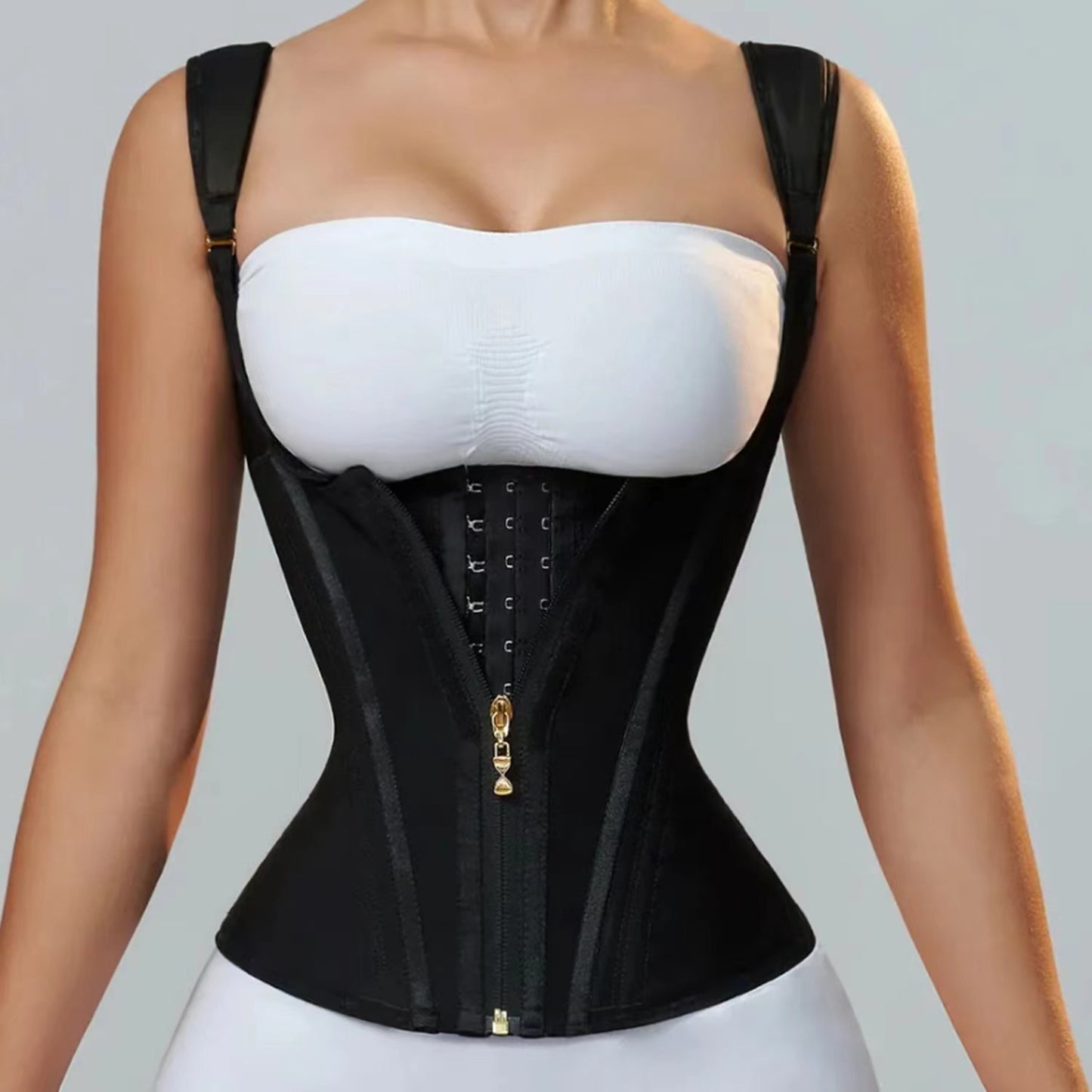Zip & Breasted Body Shaper Tank Top