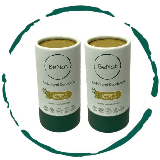 All-Natural Plastic-Free Deodorant - 2-Pack