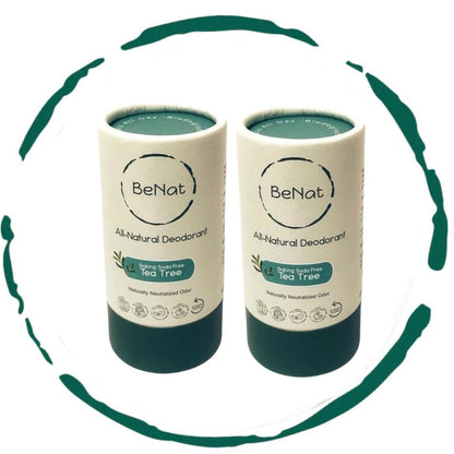 All-Natural Plastic-Free Deodorant - 2-Pack