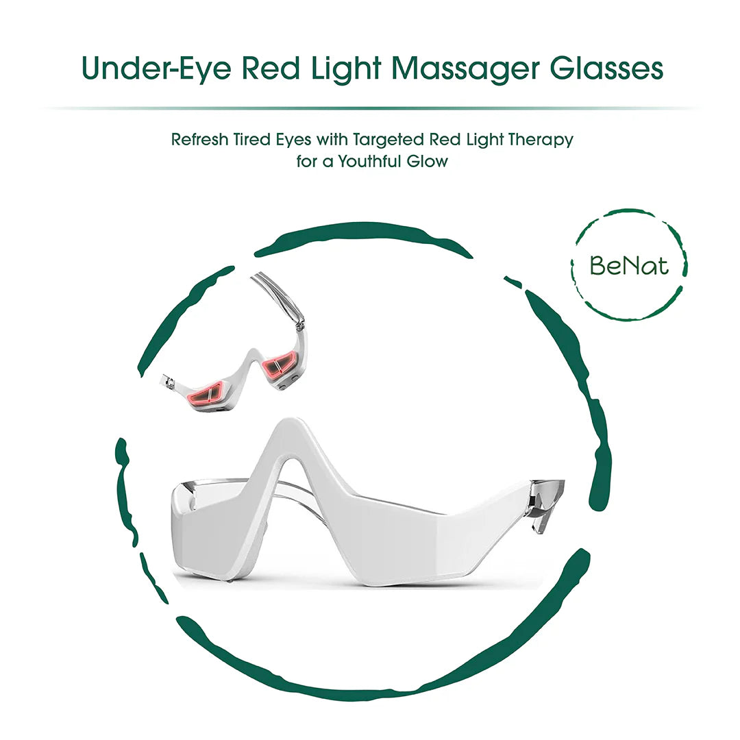 Under-Eye Red Light Therapy Rejuvenation and Relaxation Device