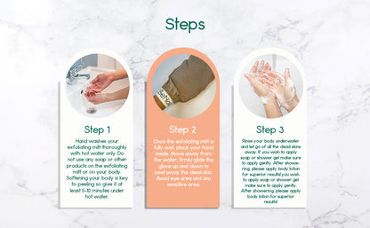 Silk Exfoliating Bath Gloves for Luxurious Skin Care