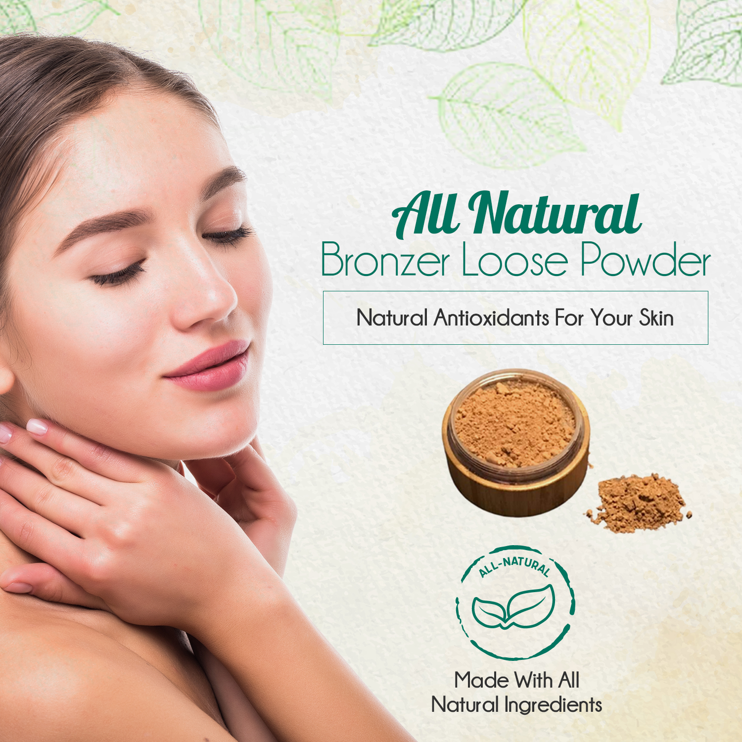 Bronzer Loose Powder Natural Cosmetic Set