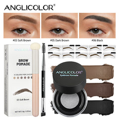 Eyebrow Pencil Cream Set with Brush