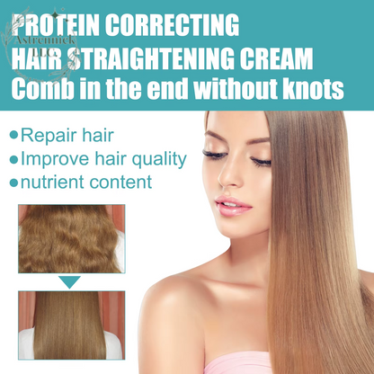 Revitalize Your Hair: Keratin Repair Straightening Cream - Transform Damaged Hair, Enhance Quality, and Banish Frizz