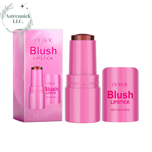 Moisturizing Blush Lipstick with Elastic Jelly Texture - Cooling Water Tint and Sheer Lip and Cheek Stain for a Flawless Finish