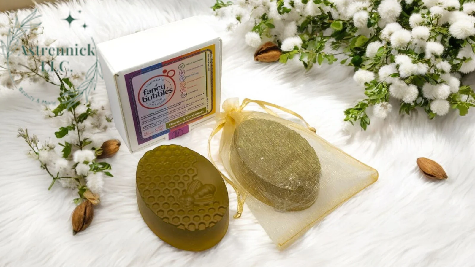 Artisanal Floral Line - Glycerin-Based Soaps from Brazil (Single Unit)