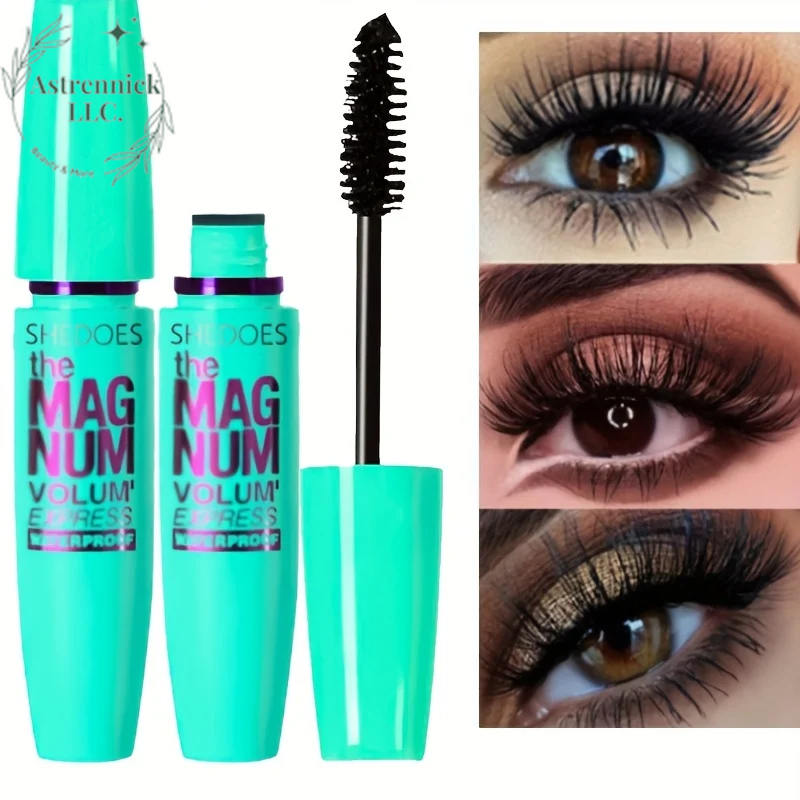 4D Waterproof Mascara for Thickening, Lengthening, and Curling with Liquid Fiber Technology