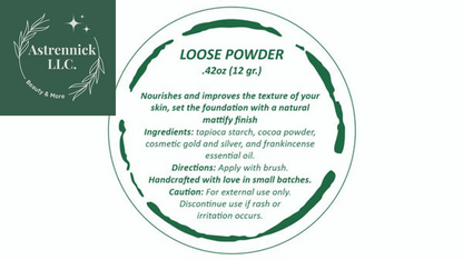 Eco-Friendly All-Natural Loose Bronzer Powder