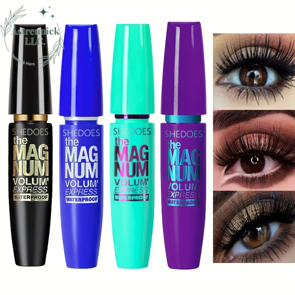 4D Waterproof Mascara for Thickening, Lengthening, and Curling with Liquid Fiber Technology