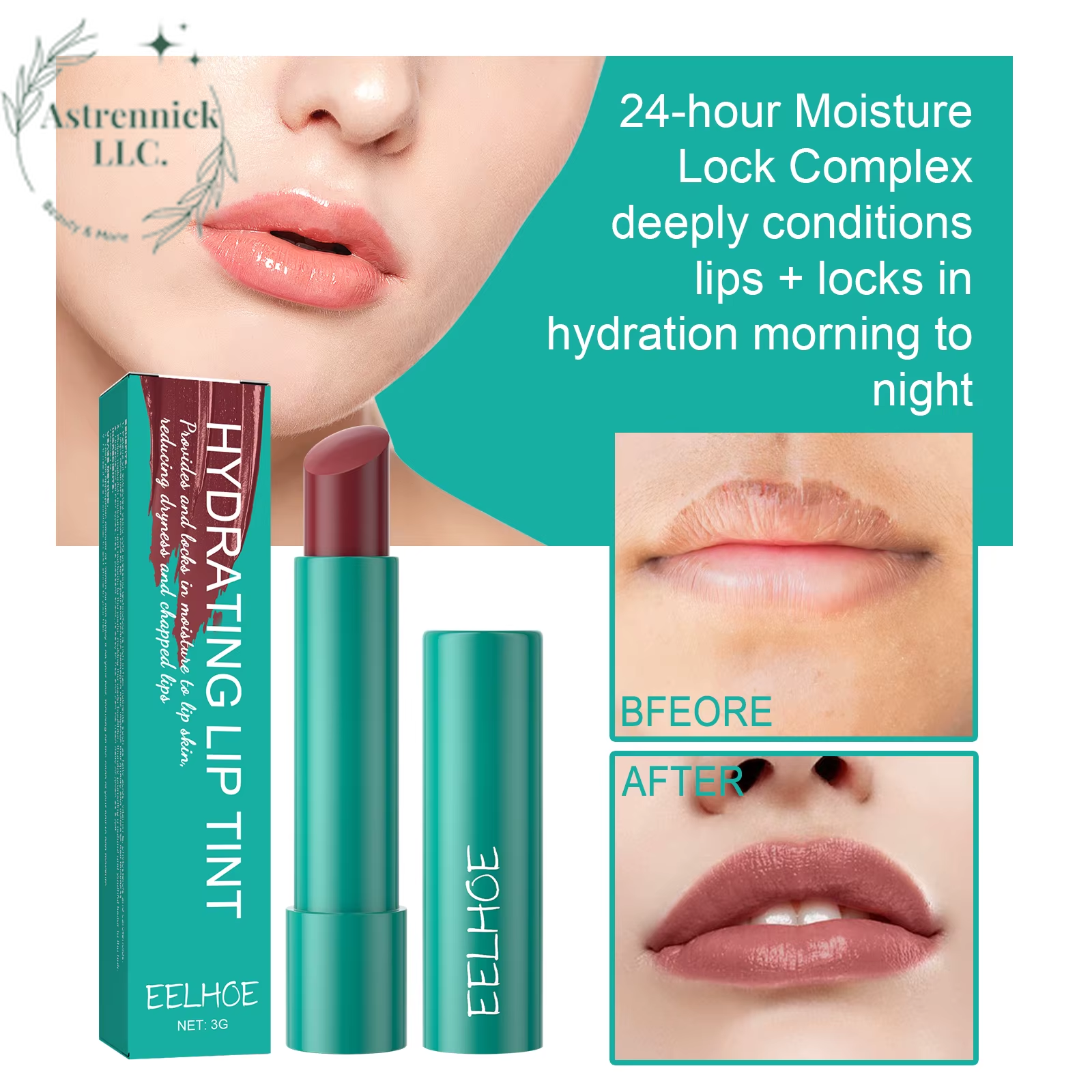 Moisturizing Jelly Lip Gloss 6-Color  - Long-Lasting, Transparent Lipstick with Anti-Drying Formula to Reduce Lip Lines and Enhance Color