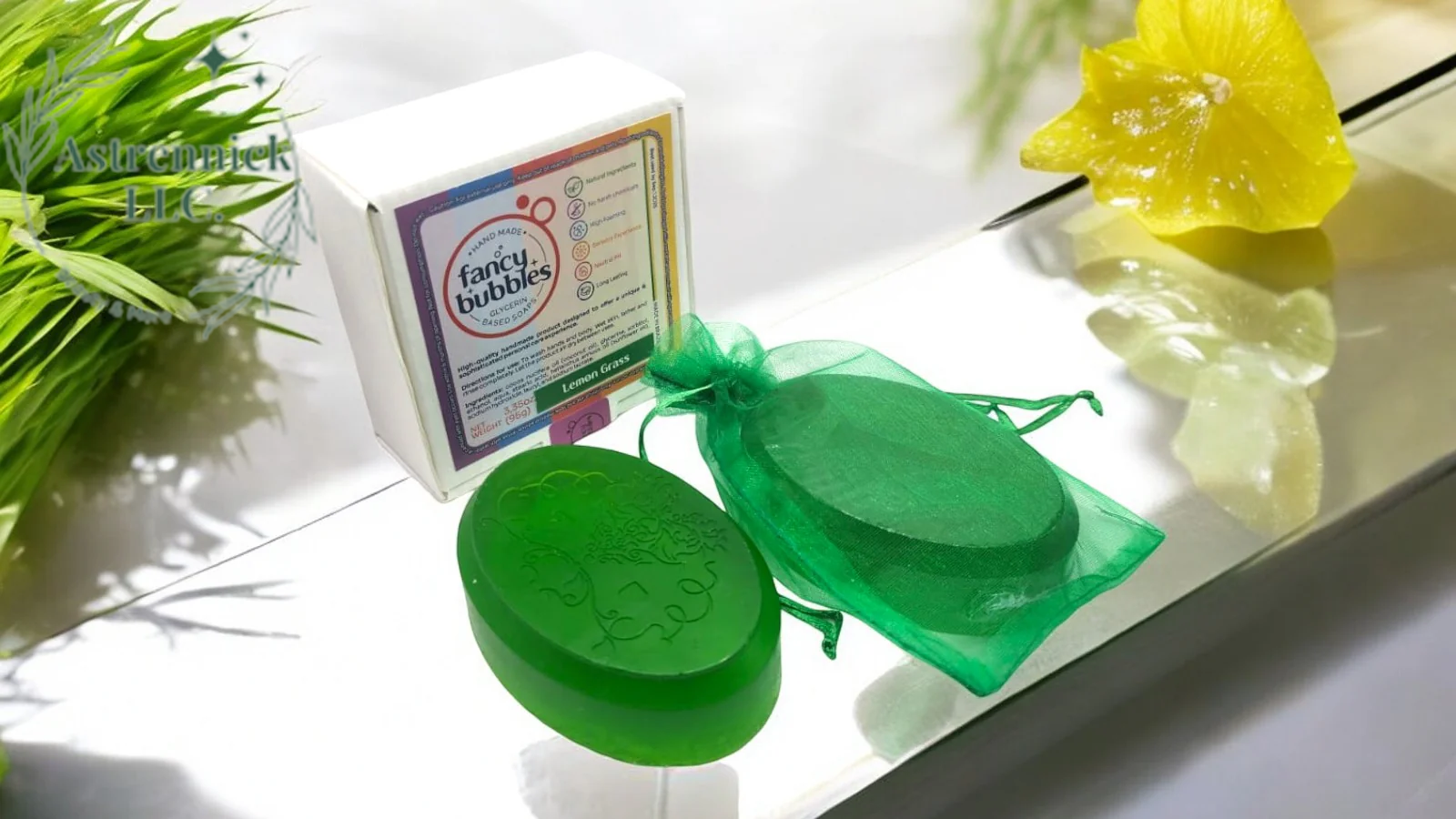 Artisanal Floral Line - Glycerin-Based Soaps from Brazil (Single Unit)